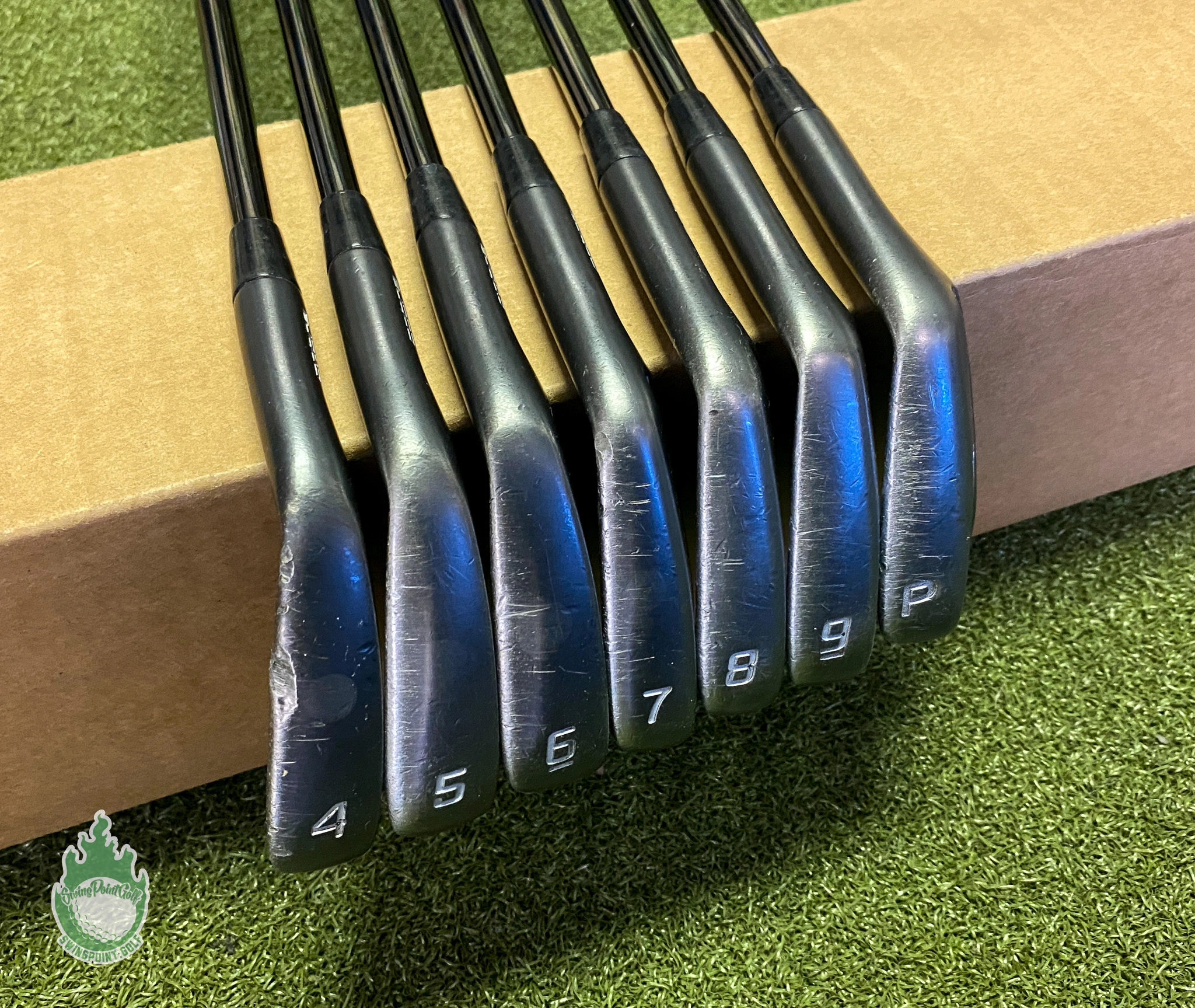 Used Cobra King Forged CB/MB Combo Irons 4-PW $-Taper 120g Stiff Steel Golf Set 2 Used Cobra King Forged CB/MB Combo Irons 4-PW $-Taper 120g Stiff Steel Golf Set - Image 2