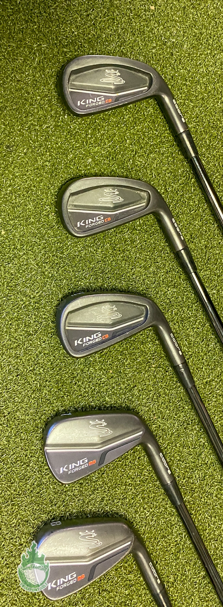 Used Cobra King Forged CB/MB Combo Irons 4-PW $-Taper 120g Stiff Steel Golf Set 9 Used Cobra King Forged CB/MB Combo Irons 4-PW $-Taper 120g Stiff Steel Golf Set - Image 9