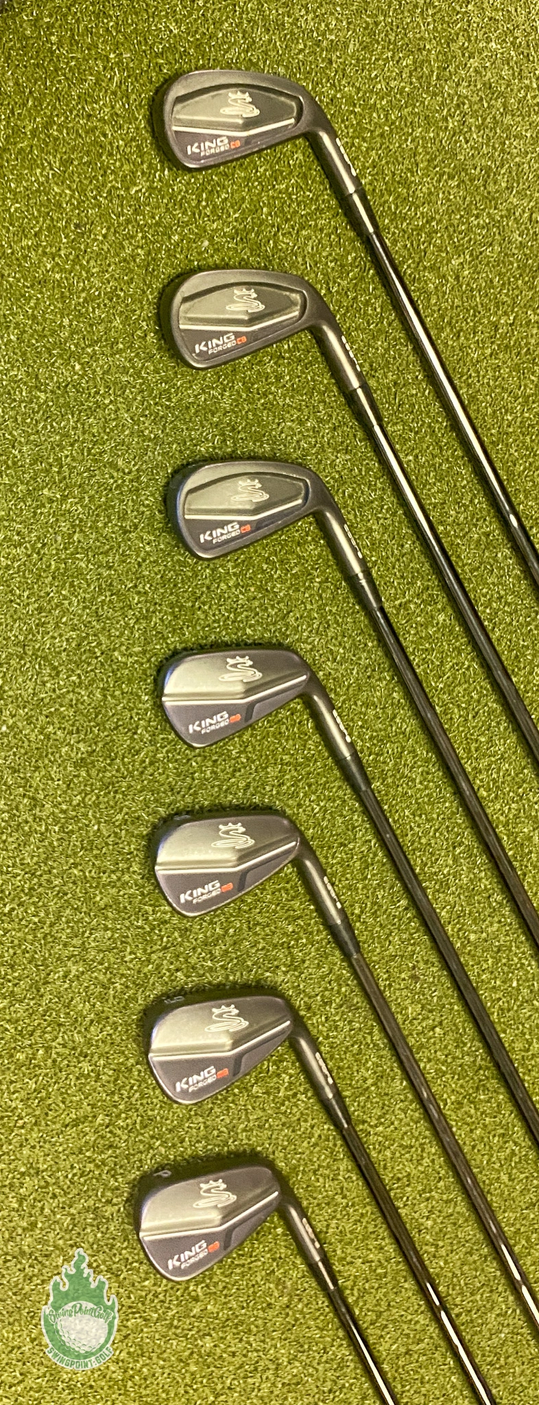 Used Cobra King Forged CB/MB Combo Irons 4-PW $-Taper 120g Stiff Steel Golf Set 7 Used Cobra King Forged CB/MB Combo Irons 4-PW $-Taper 120g Stiff Steel Golf Set - Image 7