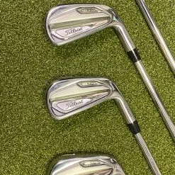 Used RH Titleist T100 Irons 4-PW AMT Tour White S300 Stiff Flex Steel Golf Set -Fairway Woods Shop IMG 0395