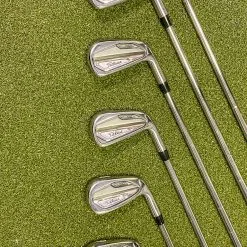 Used RH Titleist T100 Irons 4-PW AMT Tour White S300 Stiff Flex Steel Golf Set -Fairway Woods Shop IMG 0397 1