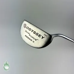 Used RH Odyssey Dual Force Rossie II 34″ Putter Steel Golf Club Royal Grip