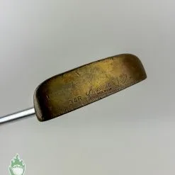 Used Right Handed Acushnet Bullseye Wide Flange 34R 34″ Steel Putter Golf Club