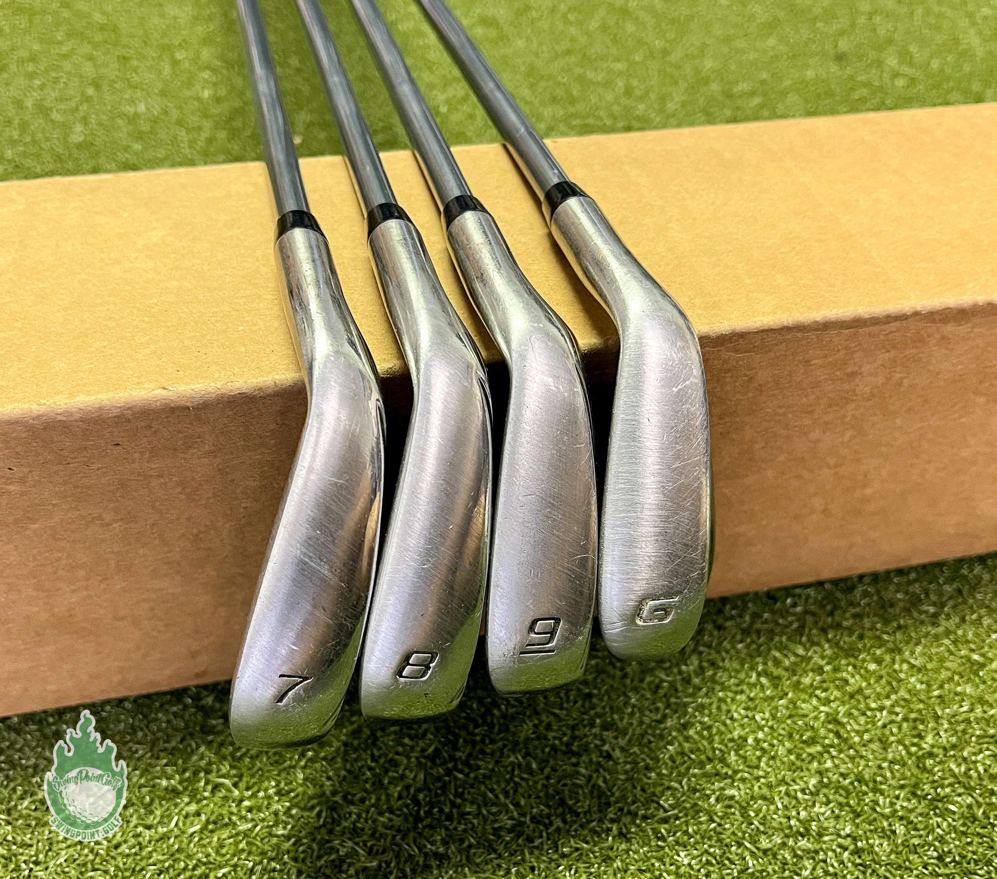 Used Right Handed Cobra Max Iron Set 7-9,GW Graphite 56g Lite Flex Golf Club 2 Used Right Handed Cobra Max Iron Set 7-9,GW Graphite 56g Lite Flex Golf Club - Image 2