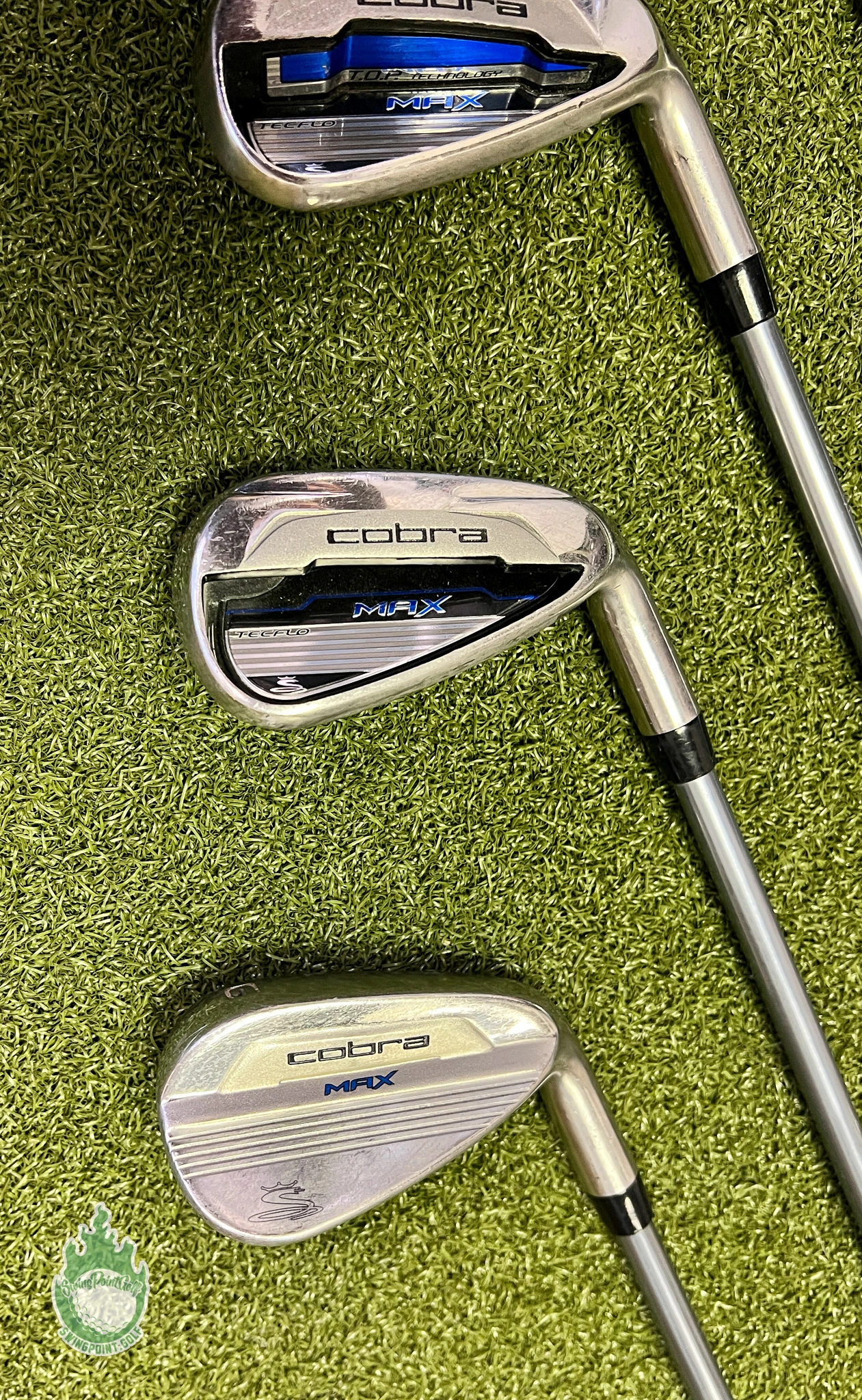 Used Right Handed Cobra Max Iron Set 7-9,GW Graphite 56g Lite Flex Golf Club 8 Used Right Handed Cobra Max Iron Set 7-9,GW Graphite 56g Lite Flex Golf Club - Image 8
