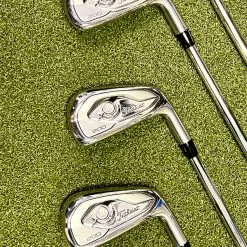 Used RH Titleist T200 Irons 4-PW AMT Tour White S300 Stiff Flex Steel Golf Set -Fairway Woods Shop IMG 3417