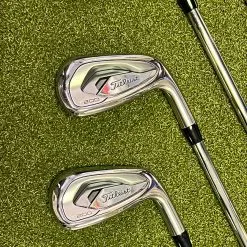Used RH Titleist T200 Irons 4-PW AMT Tour White S300 Stiff Flex Steel Golf Set -Fairway Woods Shop IMG 3418
