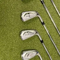 Used RH Titleist T200 Irons 4-PW AMT Tour White S300 Stiff Flex Steel Golf Set -Fairway Woods Shop IMG 3419 1