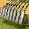 Used RH TaylorMade M5 Irons 4-PW/AW XP 100 S300 Stiff Flex Steel Golf Club Set