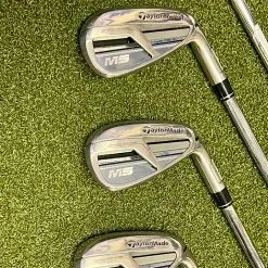 Used RH TaylorMade M5 Irons 4-PW/AW XP 100 S300 Stiff Flex Steel Golf Club Set -Fairway Woods Shop IMG 3796
