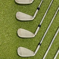 Used RH TaylorMade M5 Irons 4-PW/AW XP 100 S300 Stiff Flex Steel Golf Club Set -Fairway Woods Shop IMG 3800