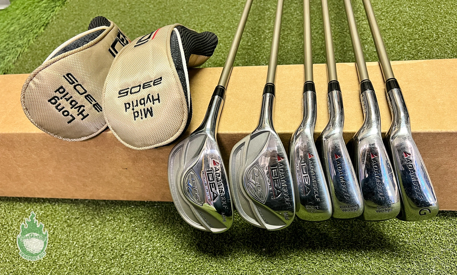 Adams Golf LEFT HANDED Adams Idea A30S Long Hybrid Iron-PW,SW,GW Ladies Graphite Golf Set 2 Adams Golf LEFT HANDED Adams Idea A30S Long Hybrid Iron-PW,SW,GW Ladies Graphite Golf Set - Image 2