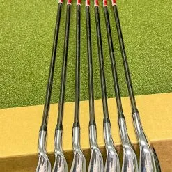 Used RH Cobra King F9 One Length Irons 4-PW $-Taper 120g Stiff Steel Golf Set -Fairway Woods Shop IMG 5545 1