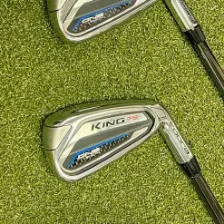 Used RH Cobra King F9 One Length Irons 4-PW $-Taper 120g Stiff Steel Golf Set -Fairway Woods Shop IMG 5547