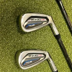 Used RH Cobra King F9 One Length Irons 4-PW $-Taper 120g Stiff Steel Golf Set -Fairway Woods Shop IMG 5548