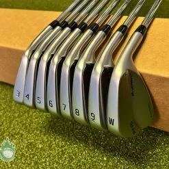 Used RH Ping Green Dot Blueprint Forged Irons 3-PW X100 X-Stiff Steel Golf Set