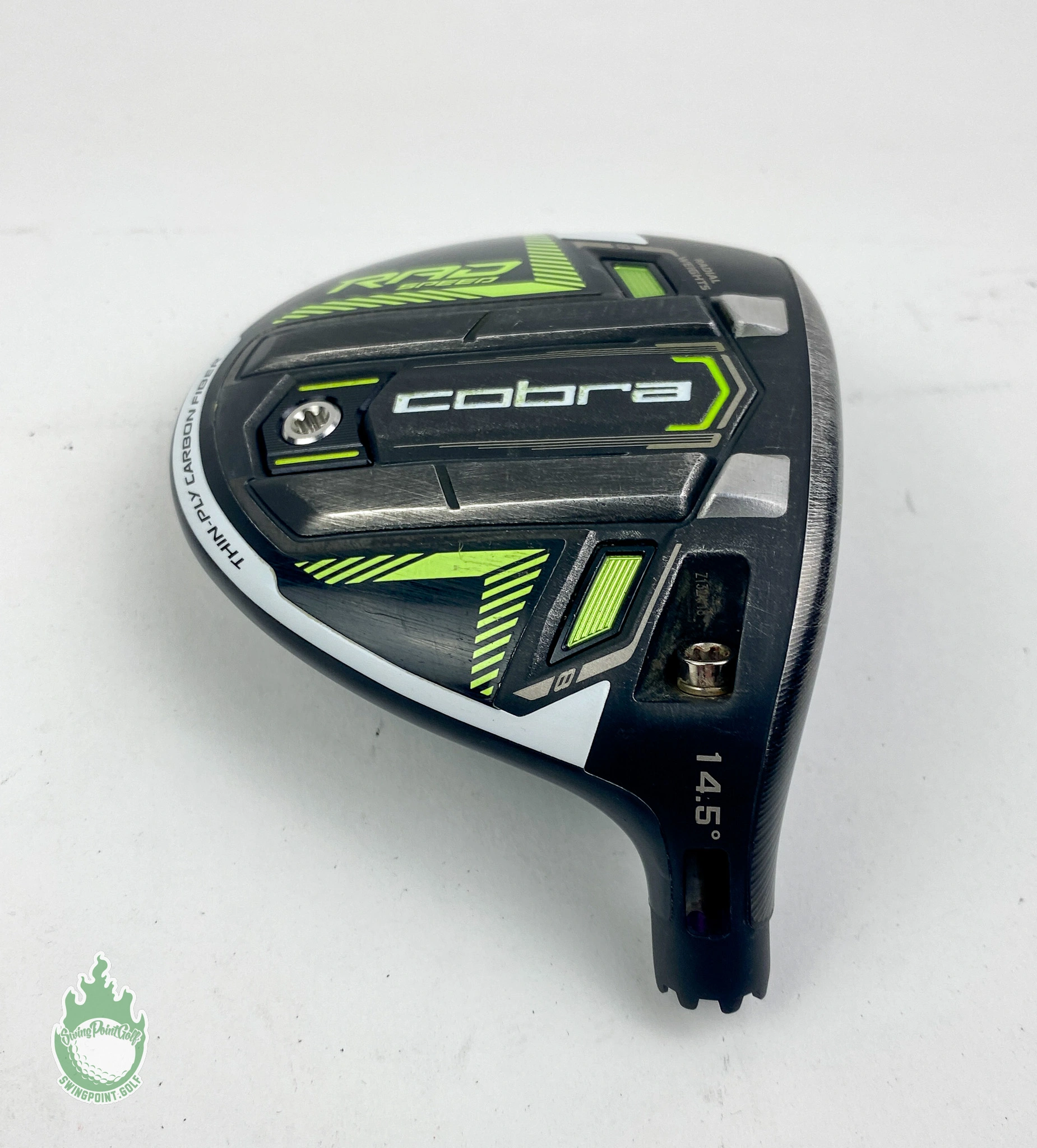 Used Right Handed Cobra RADSpeed Fairway 3 Wood 14.5* HEAD ONLY Golf Club 1 Used Right Handed Cobra RADSpeed Fairway 3 Wood 14.5* HEAD ONLY Golf Club