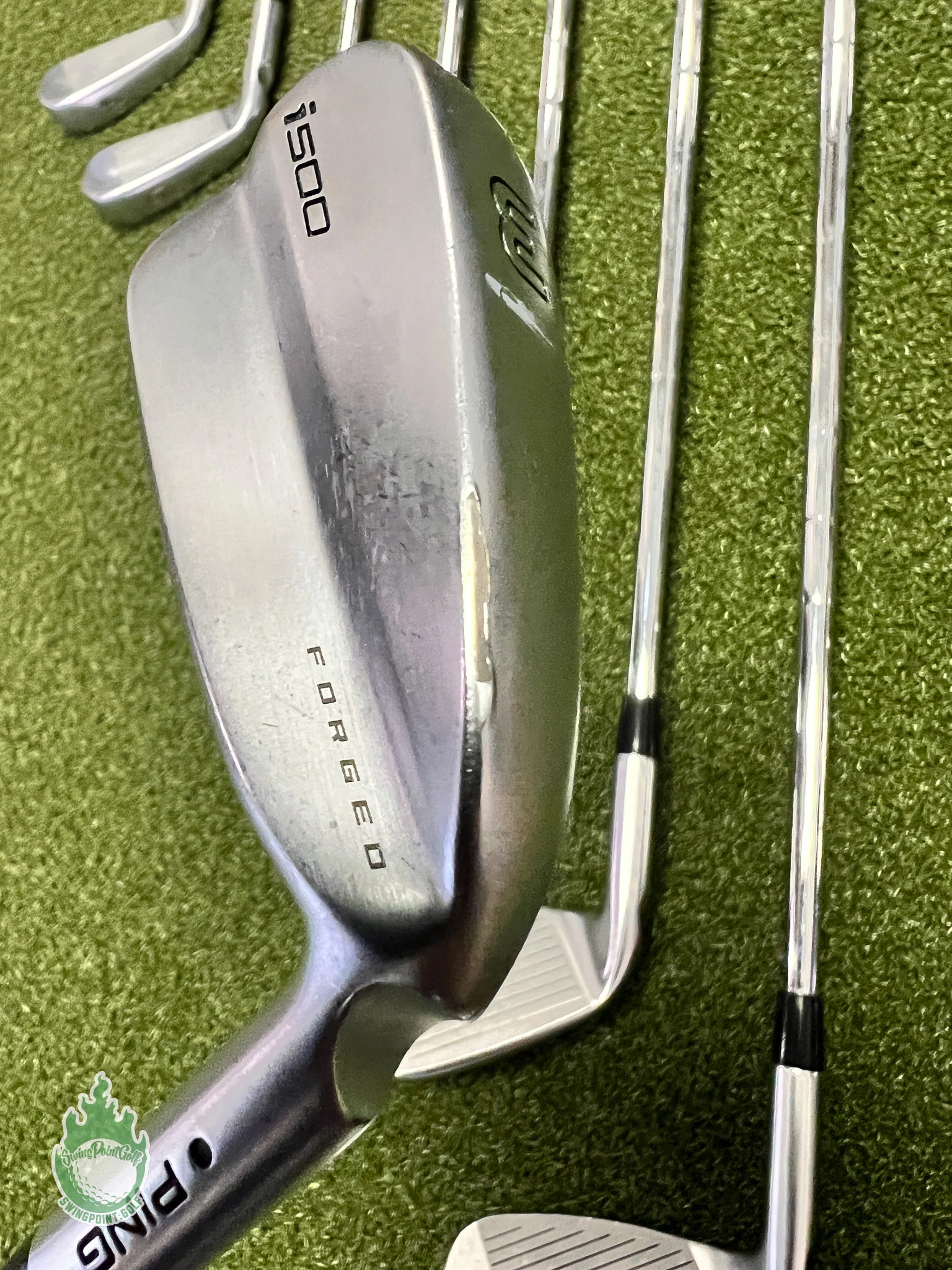 Used Ping Black Dot I210/i500 Irons 3-PW/UW KBS Tour 120g Stiff Steel Golf Set 4 Used Ping Black Dot I210/i500 Irons 3-PW/UW KBS Tour 120g Stiff Steel Golf Set - Image 4
