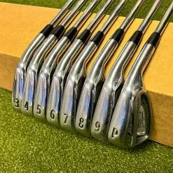 Used Titleist AP2 714 Forged Irons 3-PW KBS Tour Stiff Flex Steel Golf Club Set